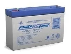 BATERÍA RECARGABLE 6V/ 7 Ah POWER SONIC, Modelo: PS-670 F1